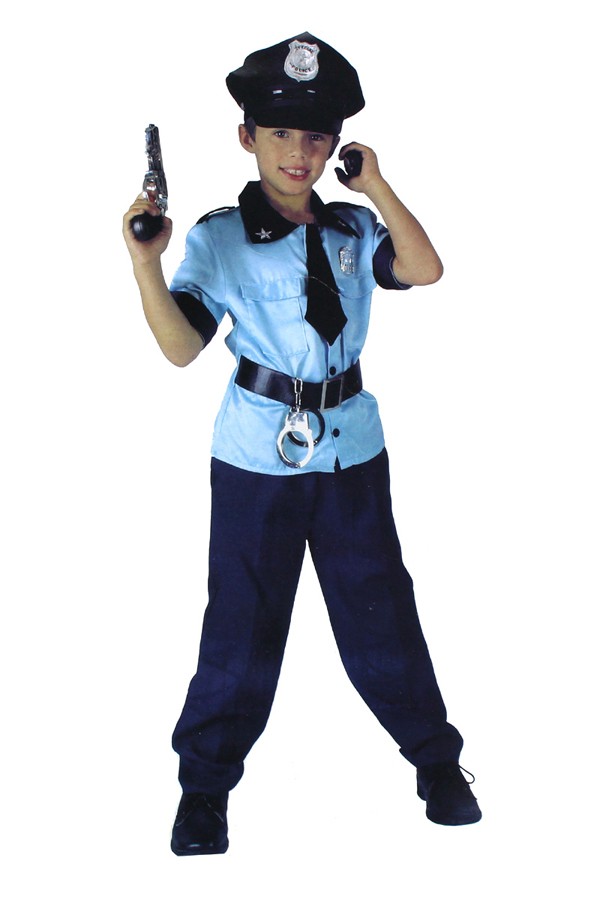 Halloween Costume Kids Policeman Costume - Click Image to Close